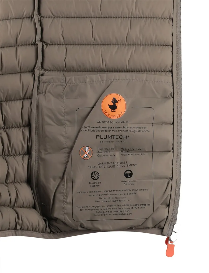 Save The Duck bodywarmer gewatteerd khaki