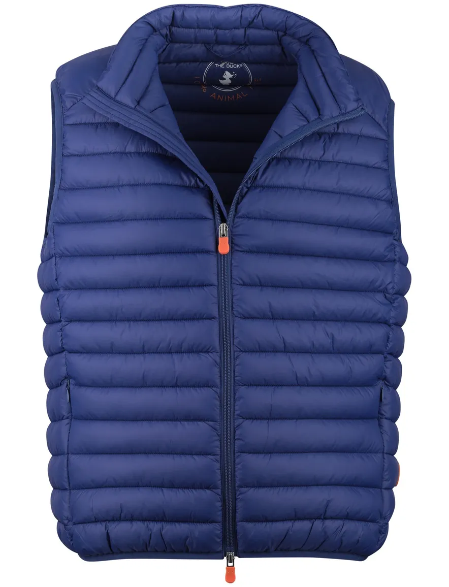 bodywarmer Save The Duck blauw gewatteerd rits