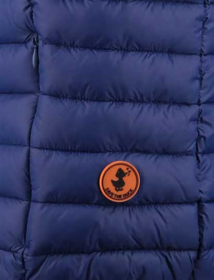 bodywarmer Save The Duck blauw gewatteerd rits