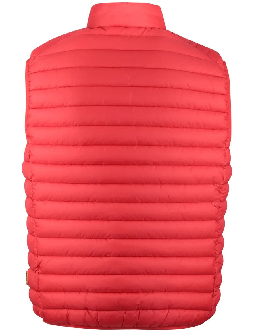Save The Duck gewatteerde bodywarmer rood