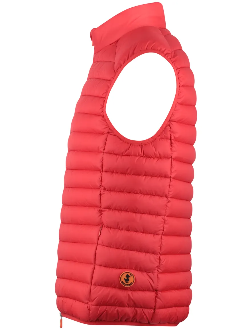 Save The Duck gewatteerde bodywarmer rood