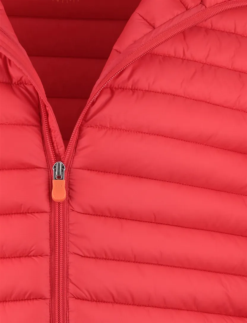 Rode gewatteerde bodywarmer Save The Duck