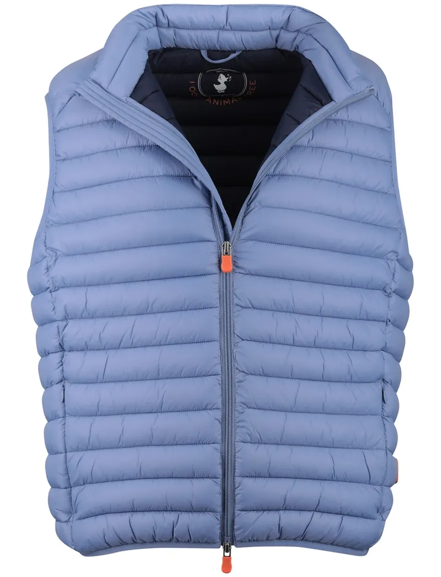 Save The Duck gewatteerde bodywarmer blauw