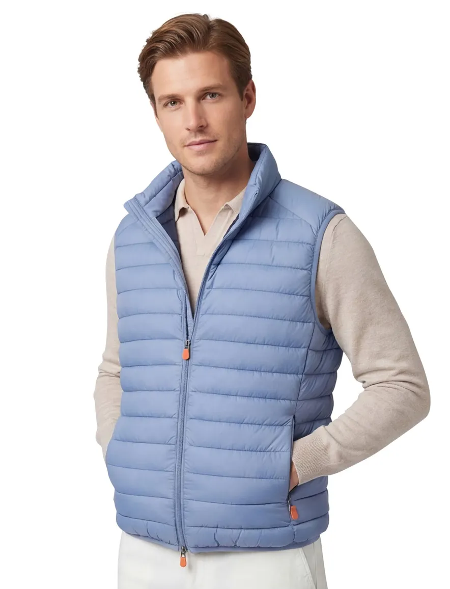 Save The Duck gewatteerde bodywarmer blauw