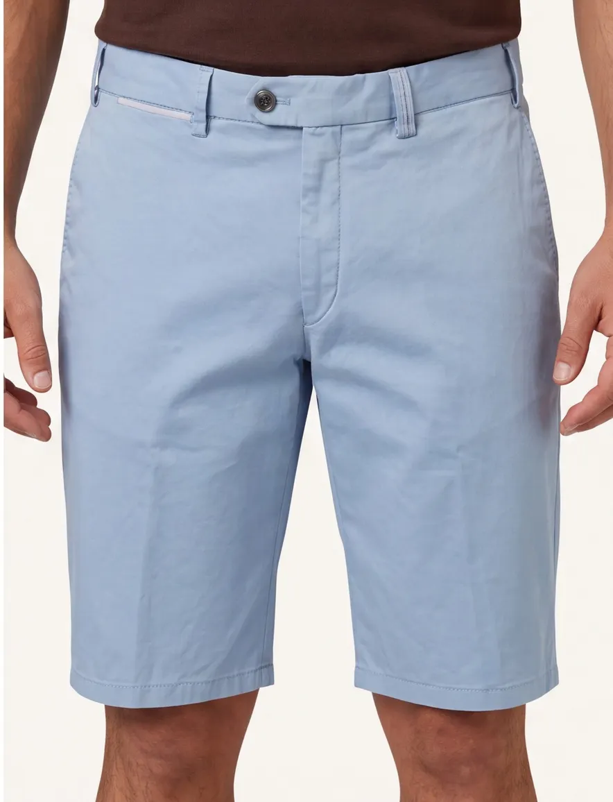 Blauwe bermuda Hiltl normale fit