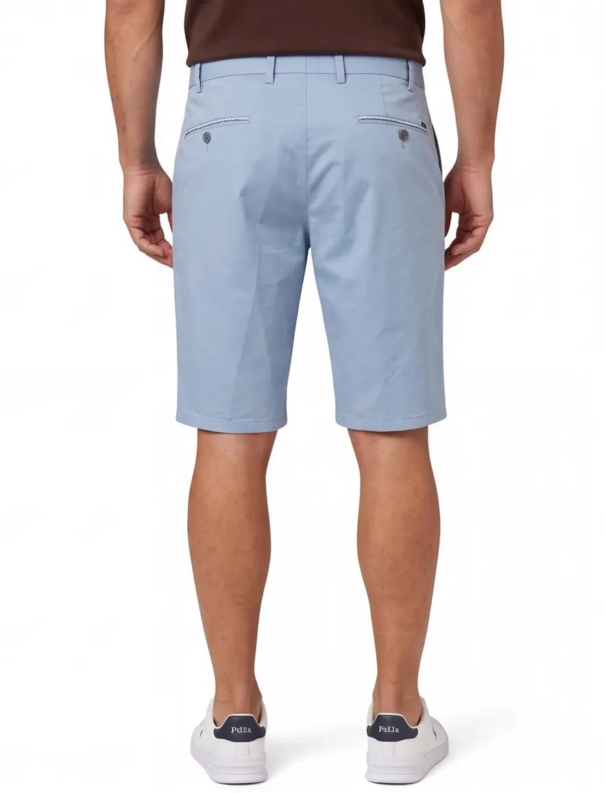 Blauwe bermuda Hiltl normale fit