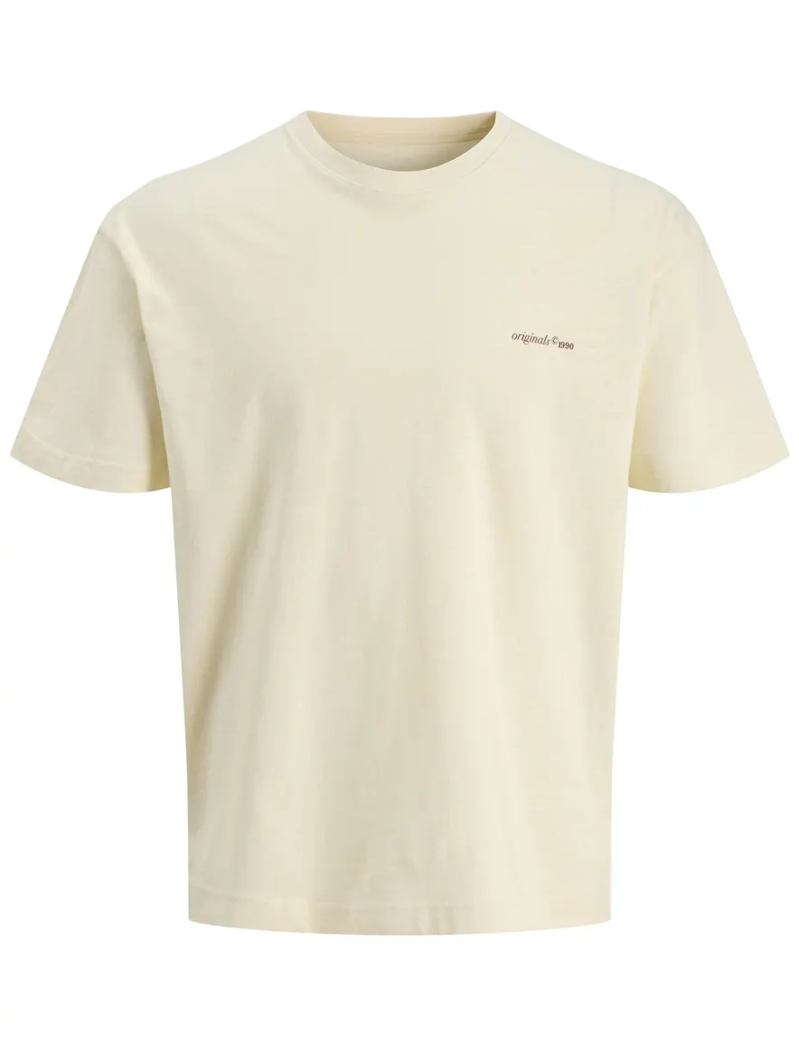Jack & Jones t-shirt beige met backprint