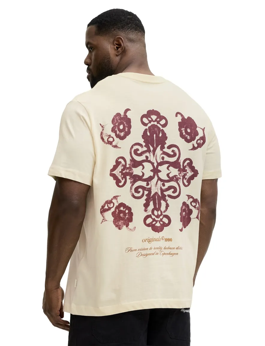 Jack & Jones t-shirt beige met backprint