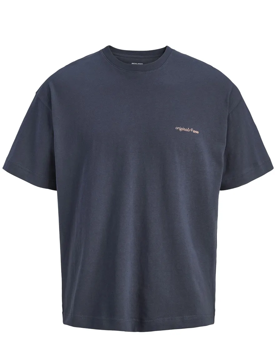 Jack & Jones t-shirt donkerblauw backprint
