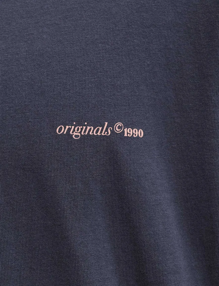 Jack & Jones t-shirt donkerblauw backprint