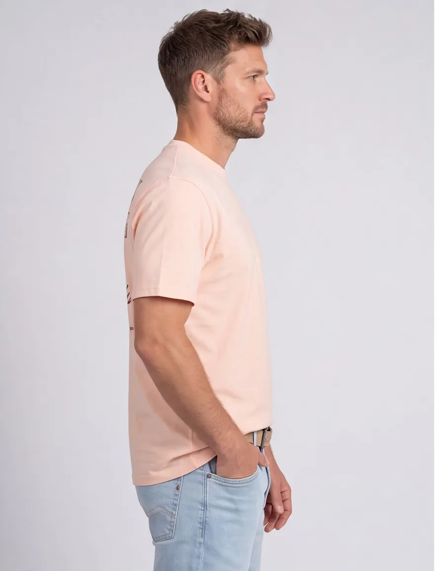 Supply & Co Blush Abdon T-shirt roze backprint