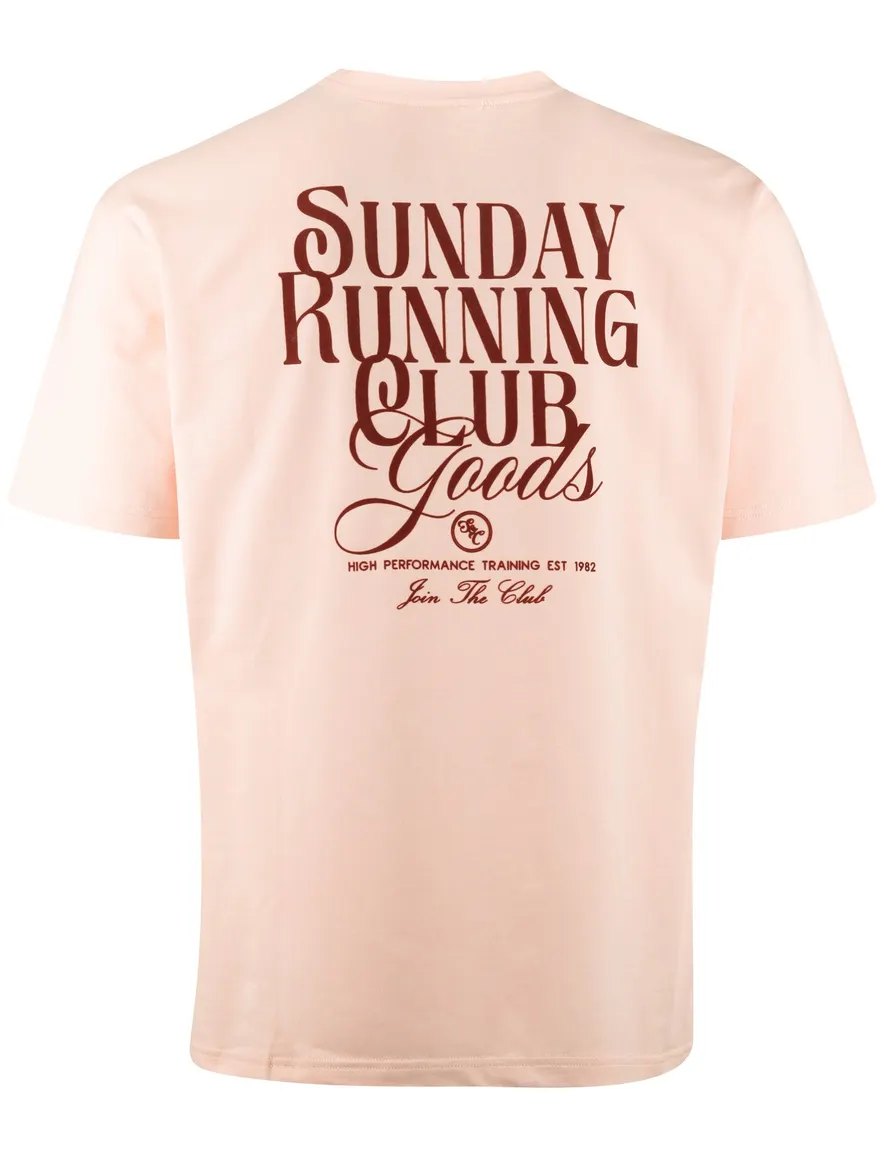 Supply & Co Blush Abdon T-shirt roze backprint