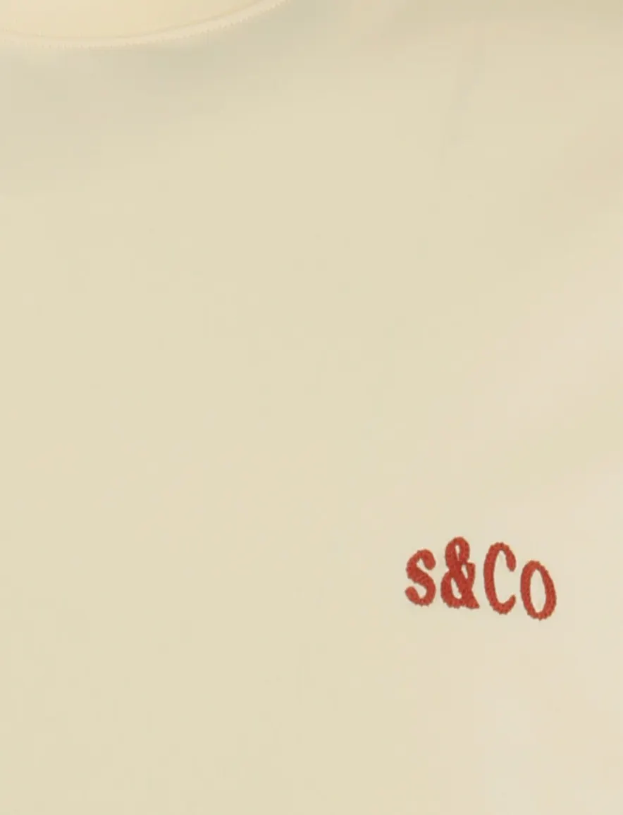 Supply & Co Cooper wit t-shirt Padel Backprint