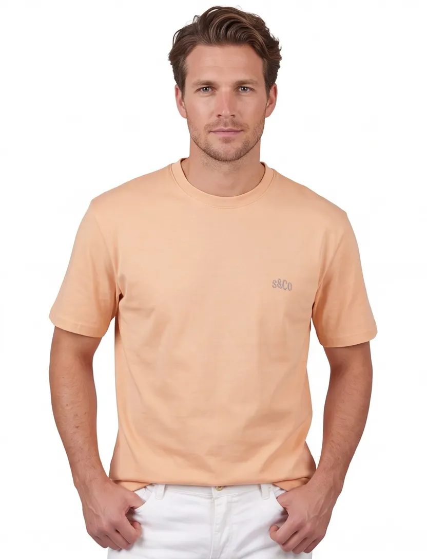 T-shirt Supply & Co oranje backprint sunday fruit