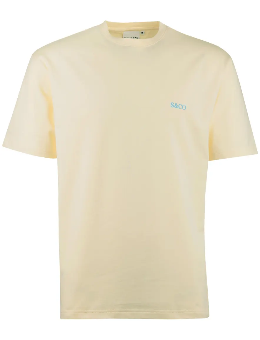 Supply & Co t-shirt Diego padel print gebroken wit