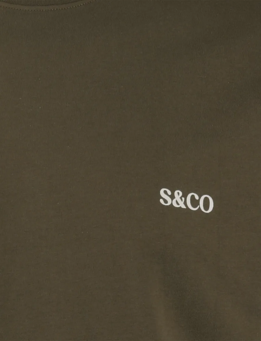 Supply & Co T-shirt bruin backprint citroen padel