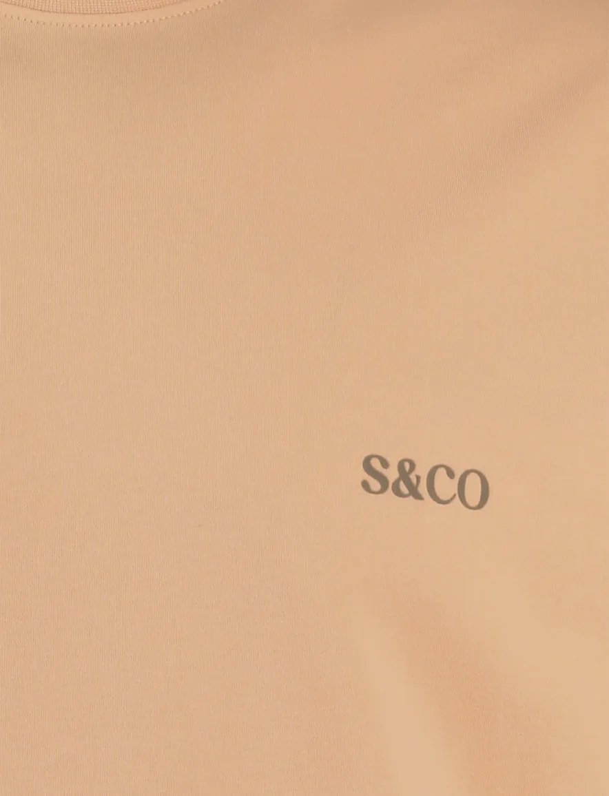 Supply & Co T-shirt oranje backprint citroen padel