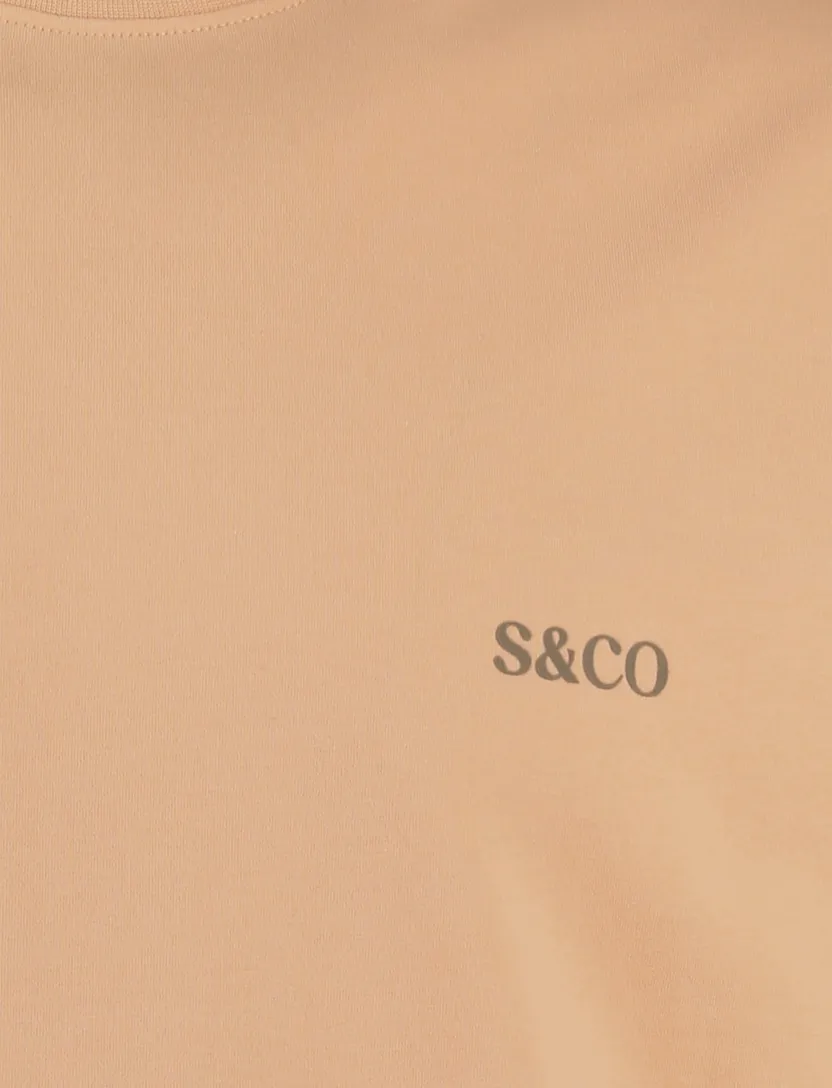 T-shirt Supply & Co oranje backprint citroen padel