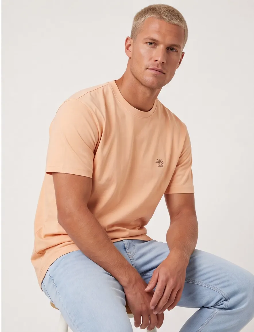 Supply & Co oranje Ezra t-shirt met print