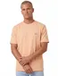 Oranje T-shirt Supply & Co met backprint zon bruine golven