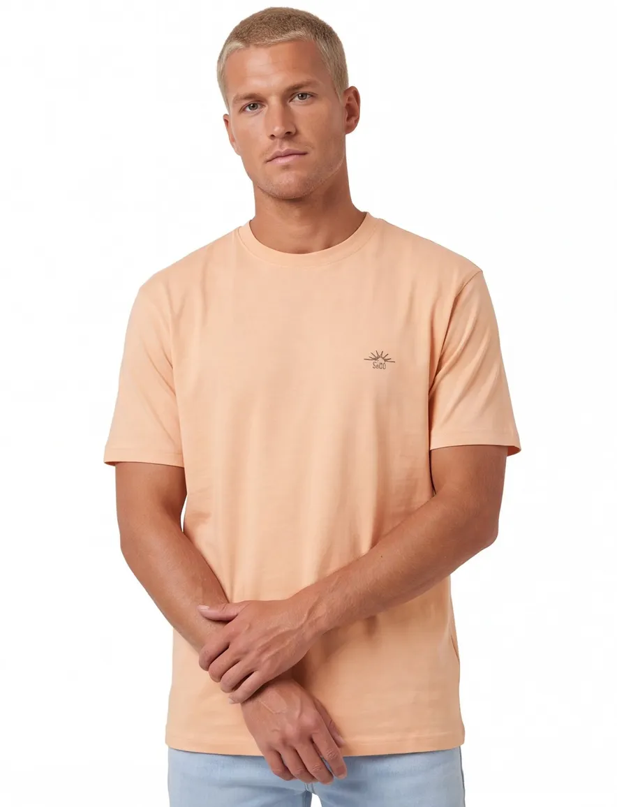 Supply & Co oranje Ezra t-shirt met print