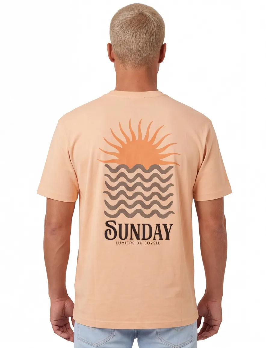 Supply & Co oranje Ezra t-shirt met print