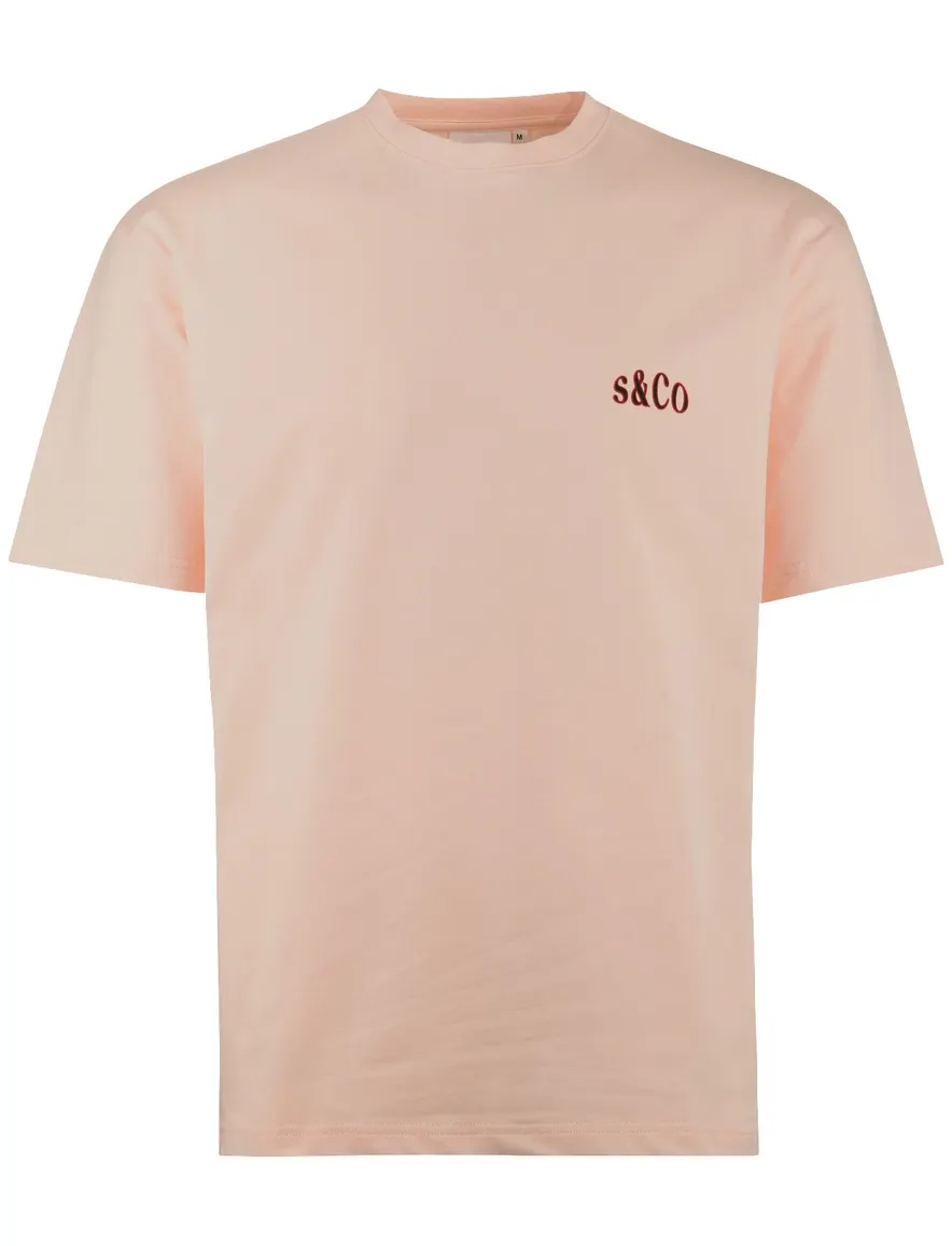 Supply & Co Blush Felton t-shirt roze backprint
