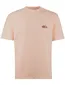 Supply & Co T-shirt donkerblauw backprint bloemen vakjes