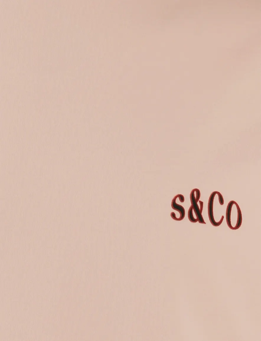 Supply & Co Blush Felton t-shirt roze backprint
