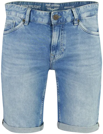 PME Legend PME Legend Nightflight shorts blauw gemêleerd regular fit