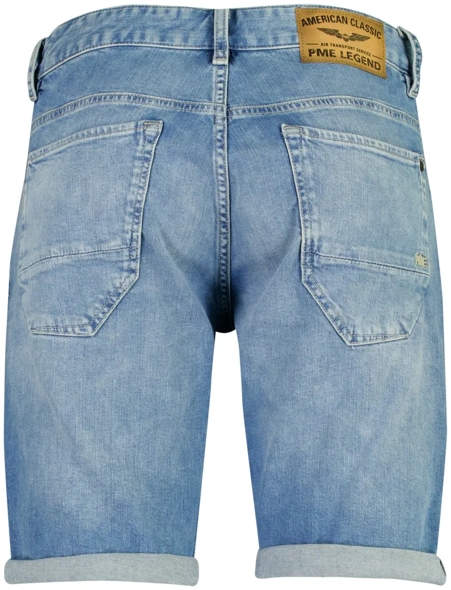 PME Legend Nightflight shorts blauw gemêleerd regular fit