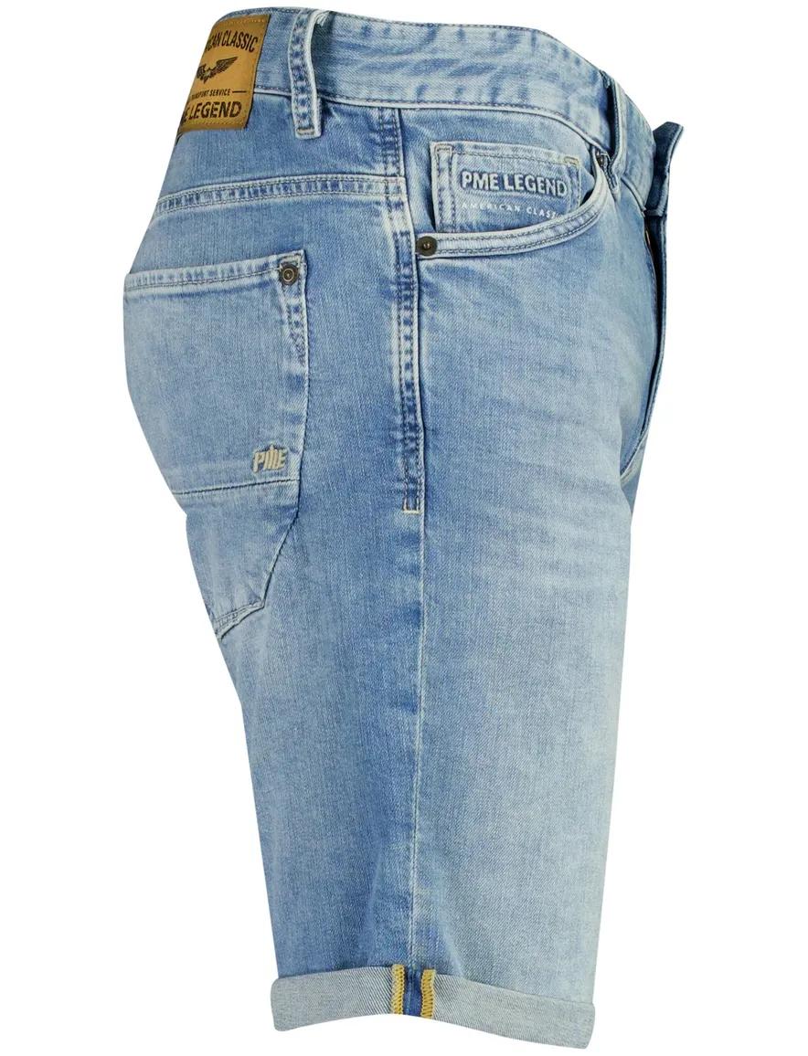PME Legend Nightflight shorts blauw gemêleerd regular fit