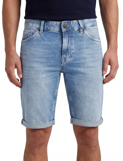 PME Legend PME Legend Nightflight shorts blauw gemêleerd regular fit