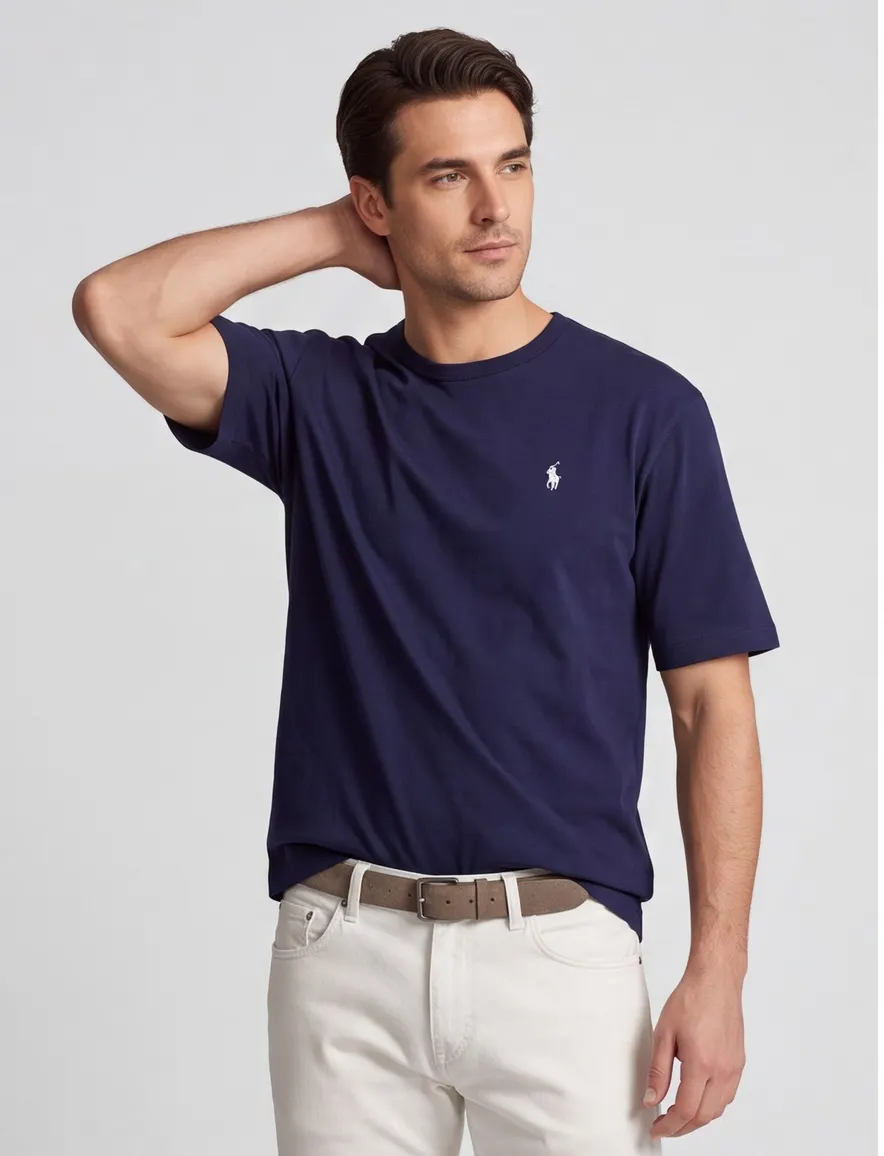 Polo Ralph Lauren T-shirt donkerblauw backprint