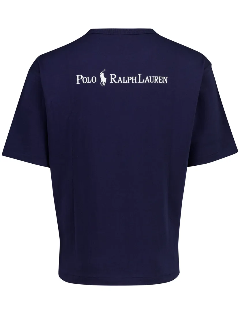 T-shirt Polo Ralph Lauren donkerblauw backprint korte mouw