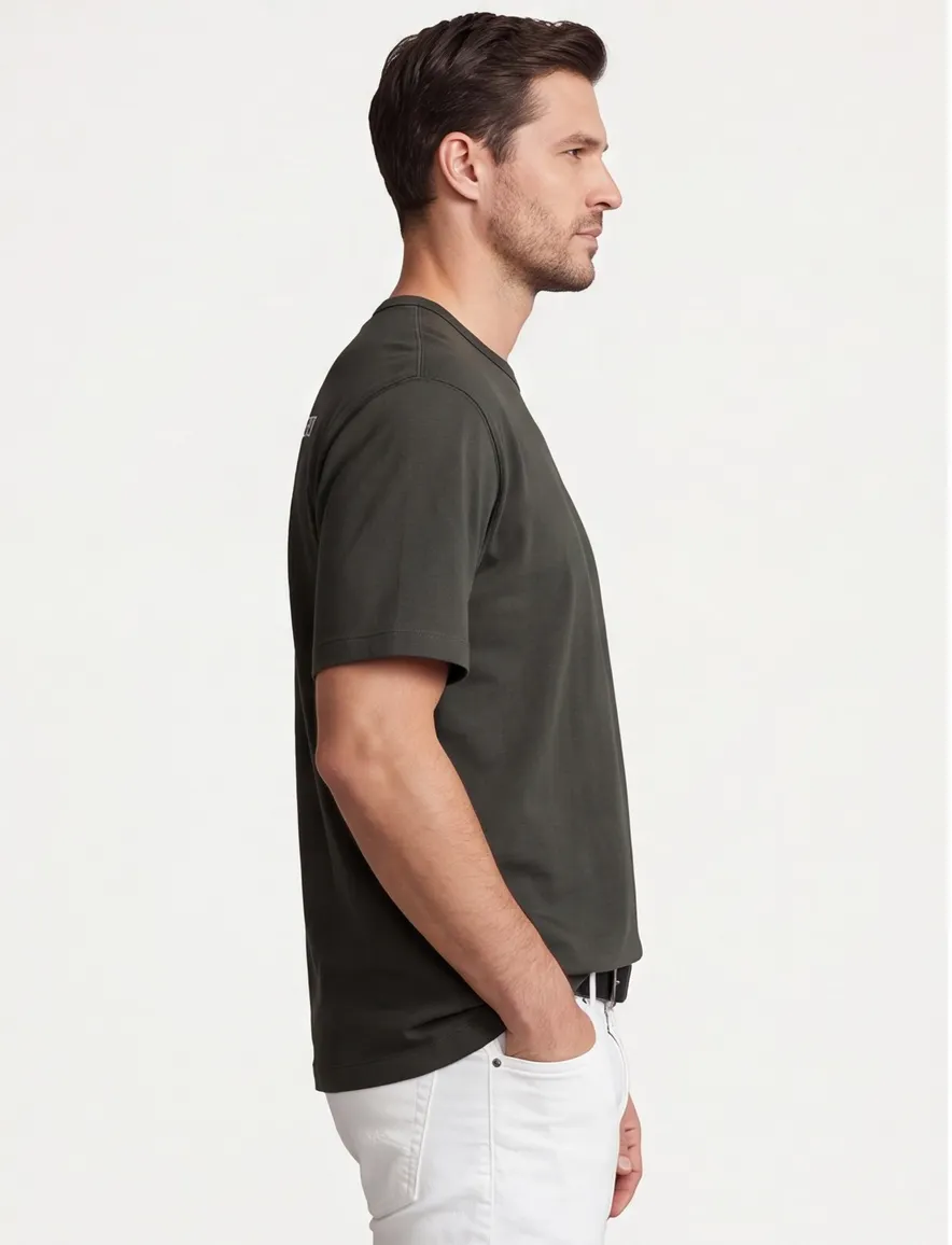 Grijs t-shirt backprint Polo Ralph Lauren wijde fit