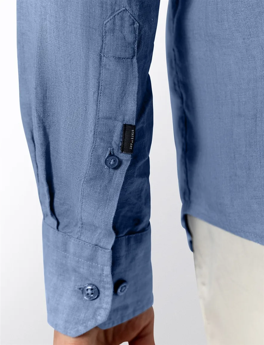 State of Art overhemd blauw wijde fit