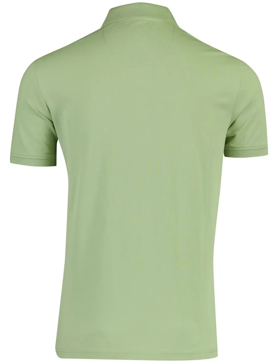 Normale fit polo State of art groen korte mouw