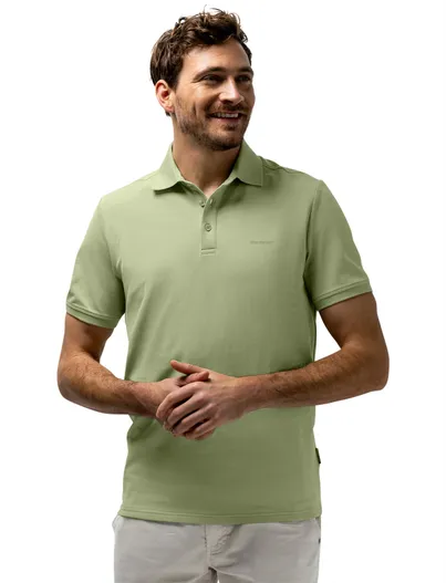 State of Art Normale fit polo State of art groen korte mouw