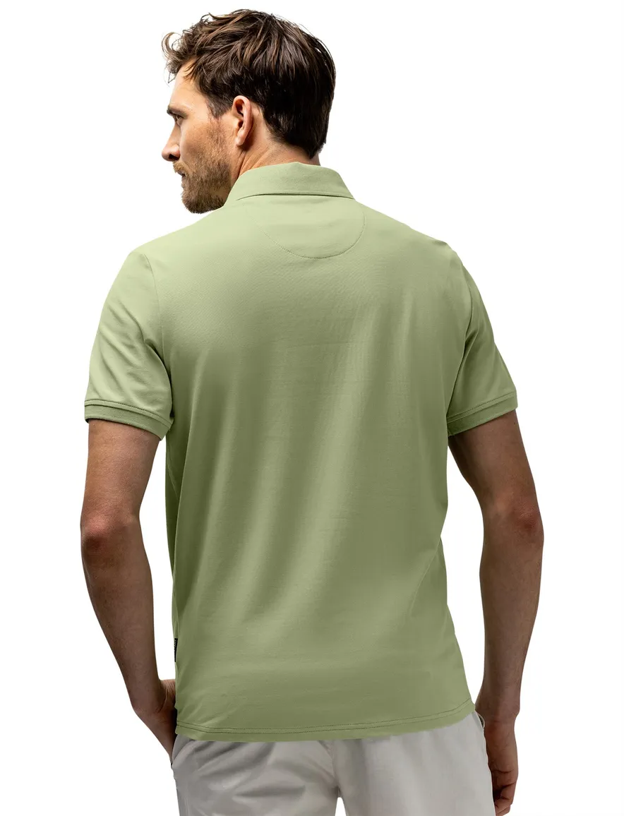 Normale fit polo State of art groen korte mouw