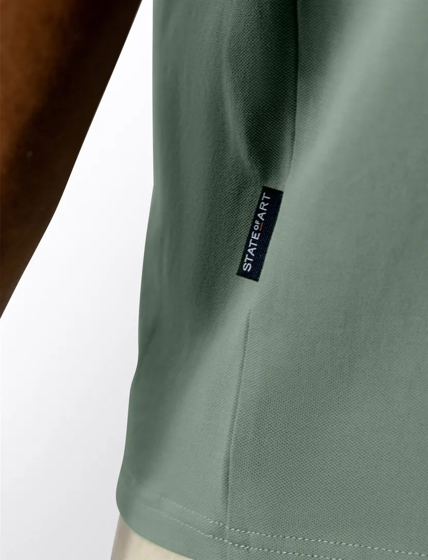 Korte mouw polo State of Art groen