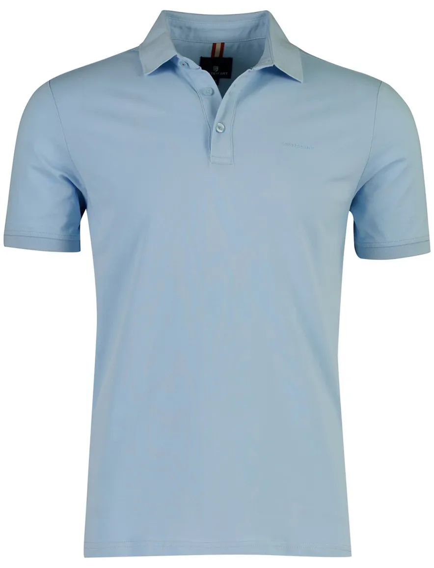 State of art polo 3-knoops lichtblauw