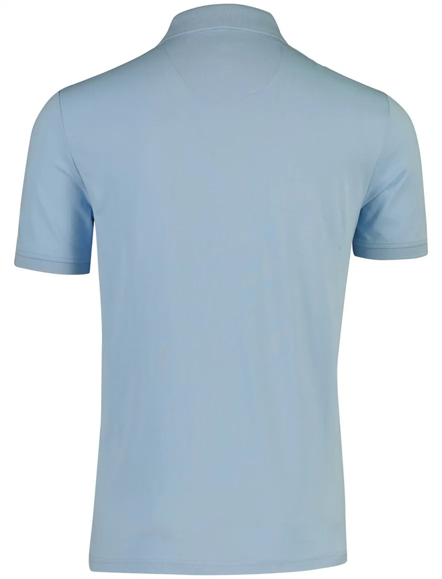 State of art polo 3-knoops lichtblauw