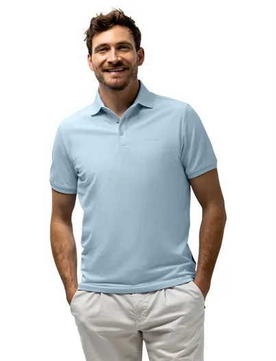 State of Art State of art polo 3-knoops lichtblauw