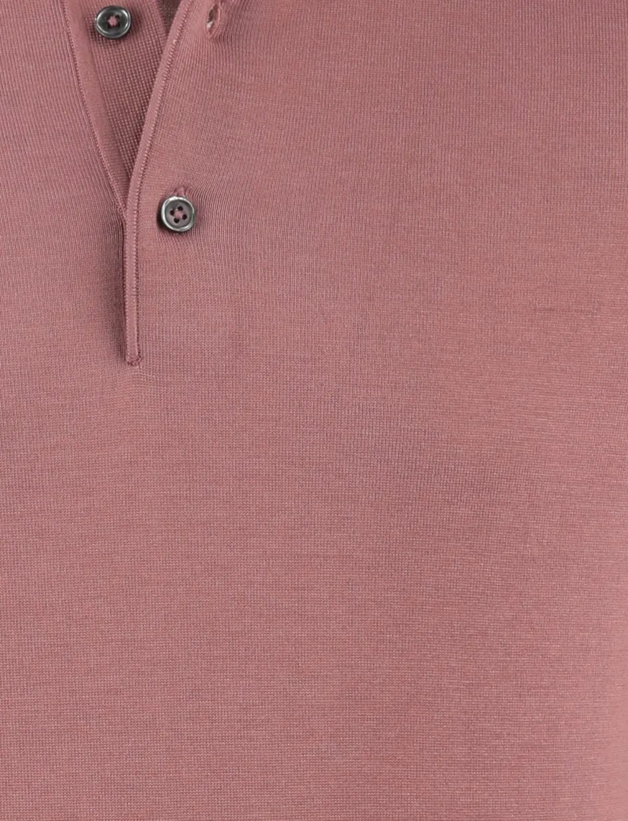 Roze Cavallaro Cannero poloshirt normale fit