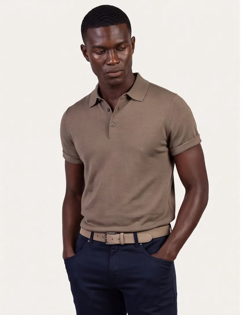 Cavallaro Cannero poloshirt bruin