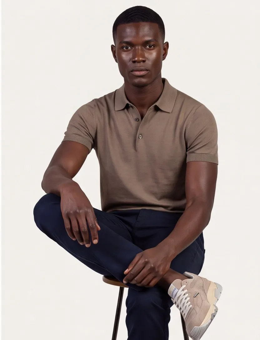 Cavallaro Cannero poloshirt bruin
