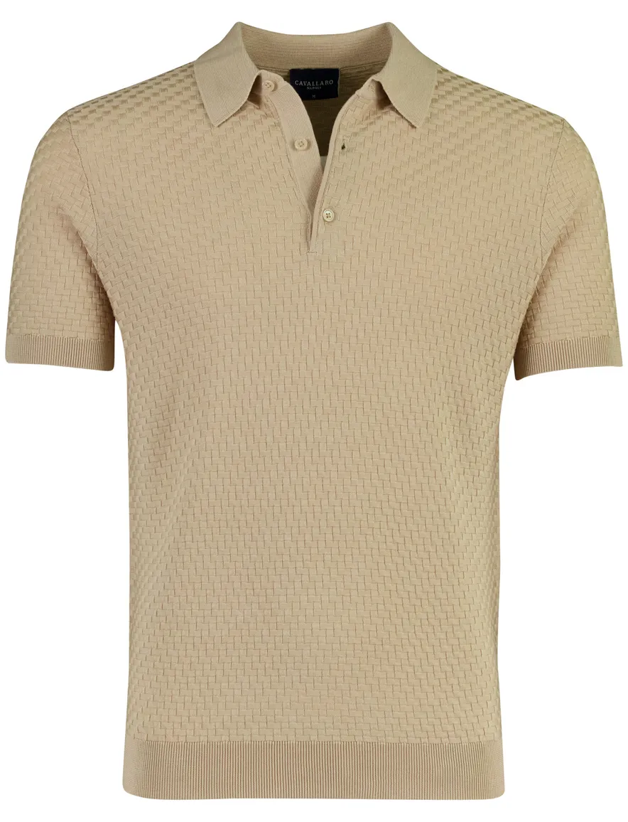 Cavallaro Corneo Polo beige structuur