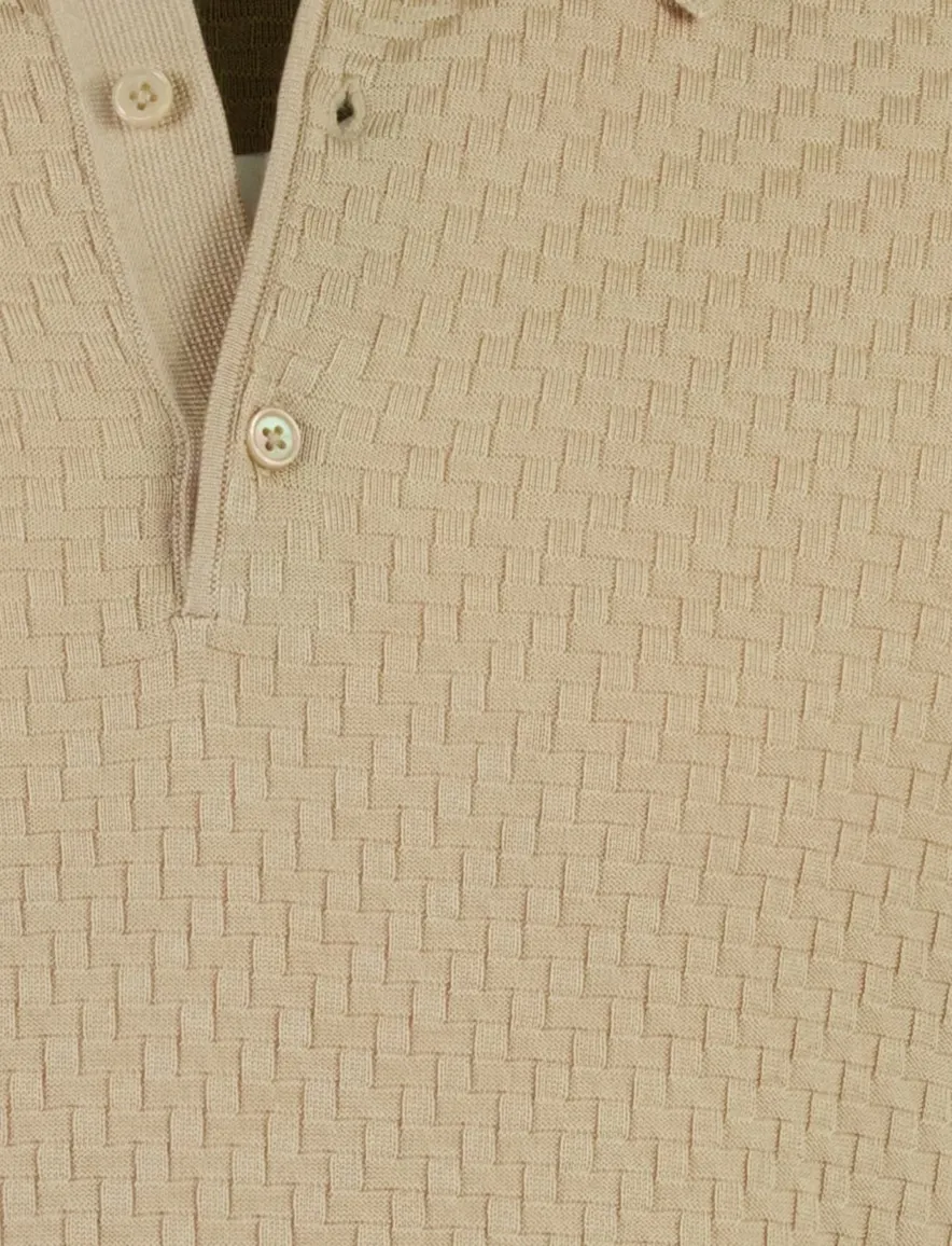 Cavallaro Corneo Polo beige structuur