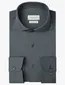 Profuomo Japanese Knitted overhemd blauw grijs cutaway boord